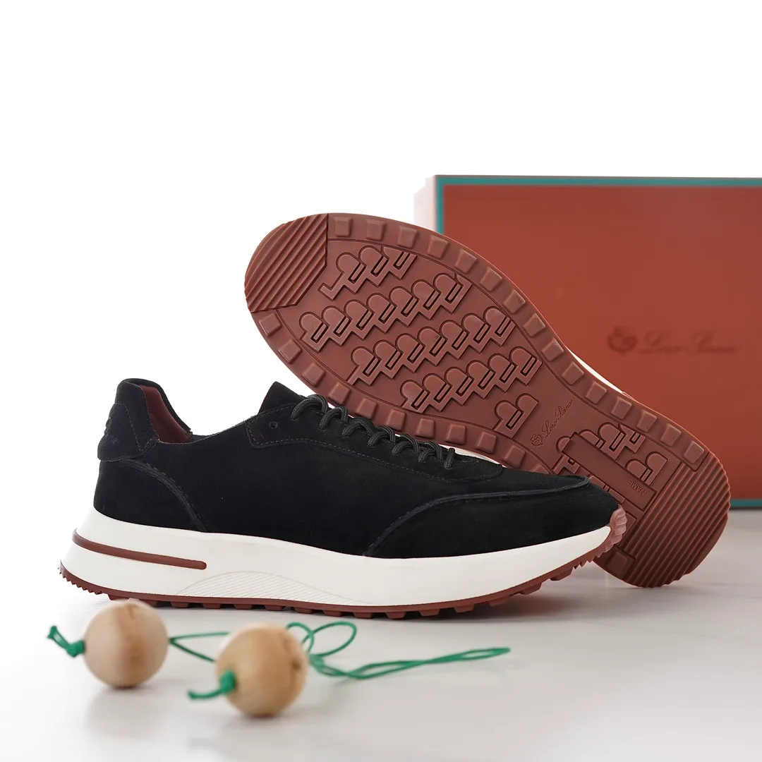 Factory price: 480💰 loro men's shoes💰iana/L men's shoes💰 Size: 38-45, customized 45 non-returnable Materials: The upper is made of elastic cloth for routing. Anti-fleece fabric is wrapped on the front and back to ensure stability. The back is equipped with a cushion to improve wearing comfort. Breathable mesh shoes. Elastic cloth inner𥚃 latex mesh insole. Sole I Men's Shoes💰Foam Combination T Men's Shoes💰U Outsole